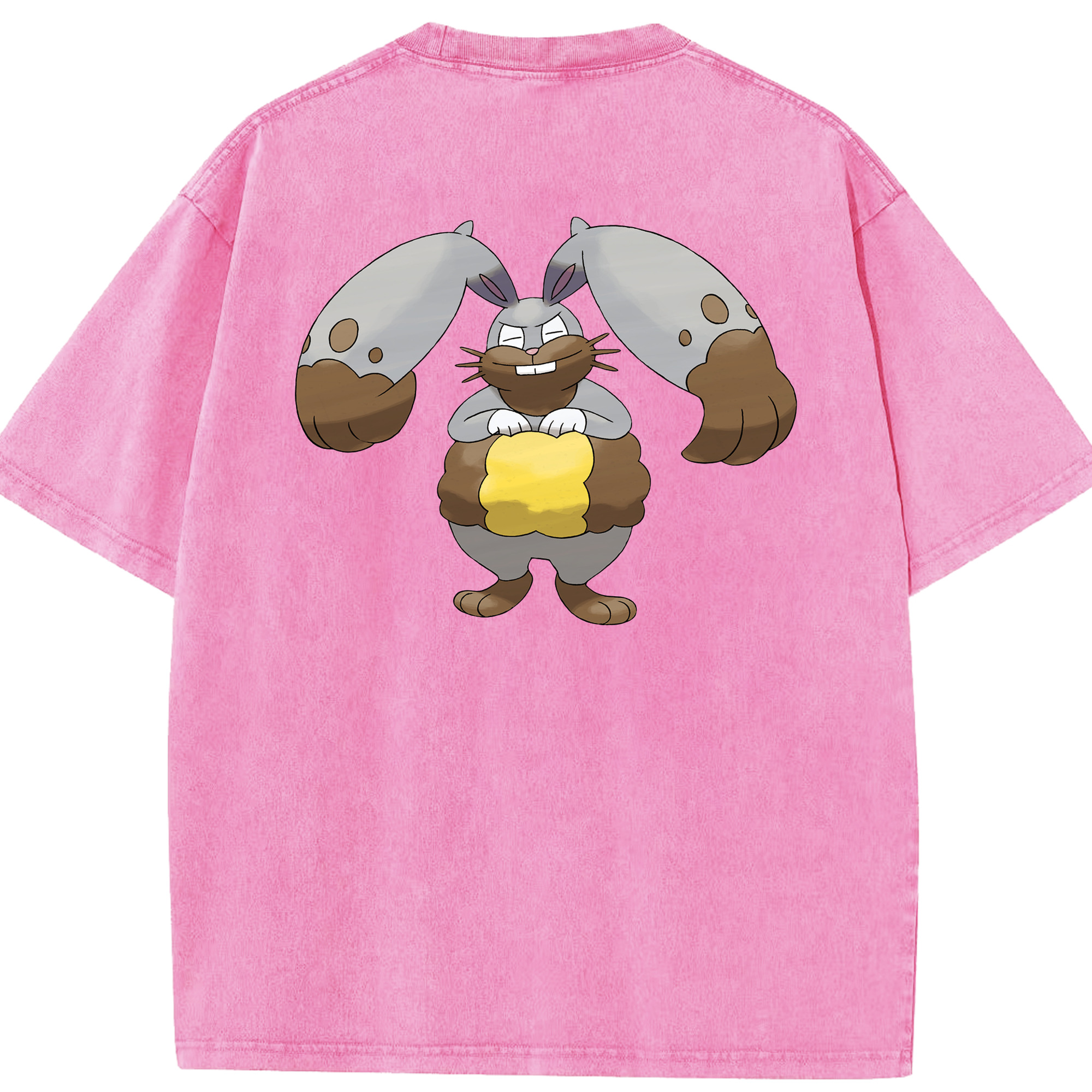 （画像用） ポケットモンスター Pokémon 綿100% ヴィンテージ風 半袖Tシャツ（背面プリント）